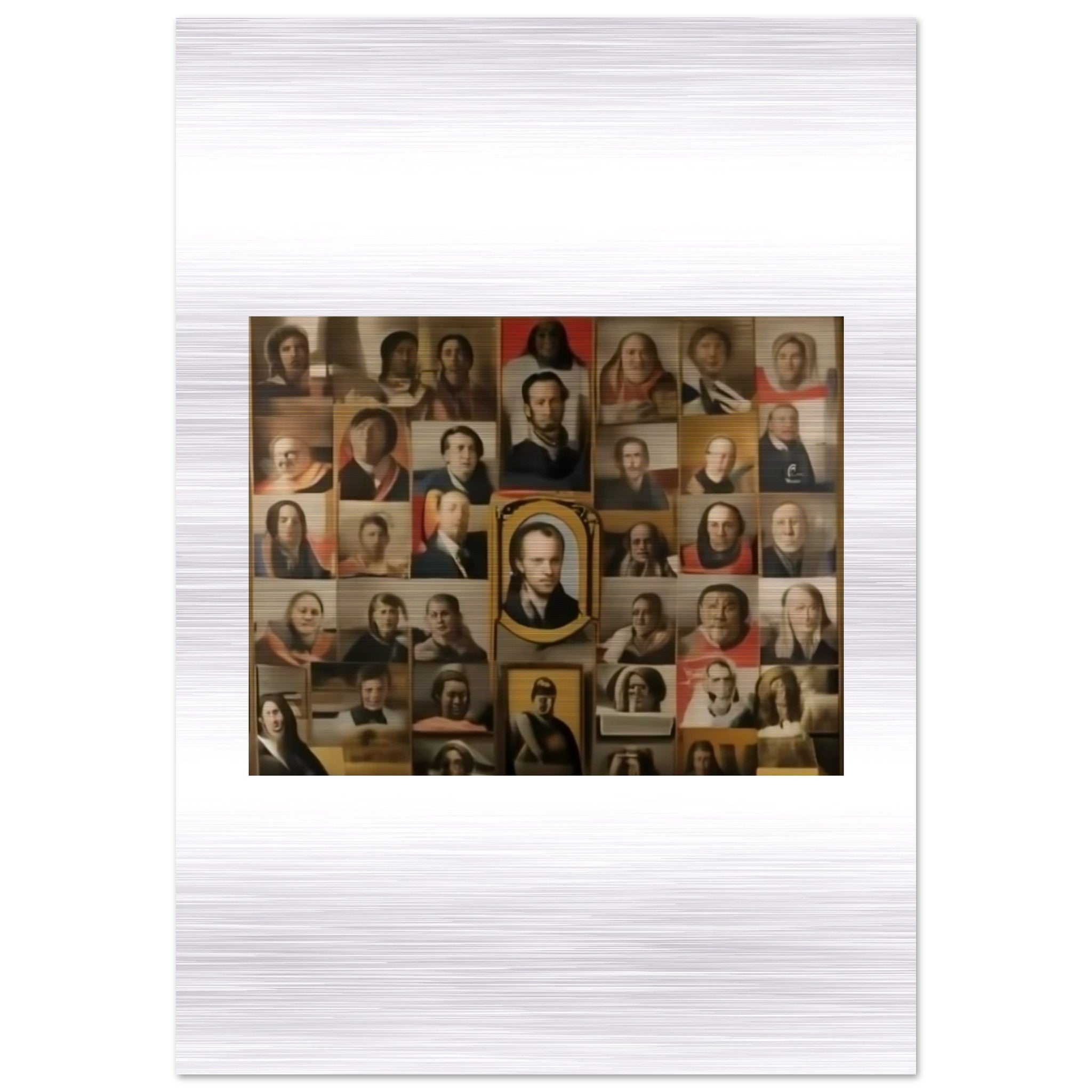 Fine Art Poster 13x18 cm / 5x7″ - Brushed Aluminum Print